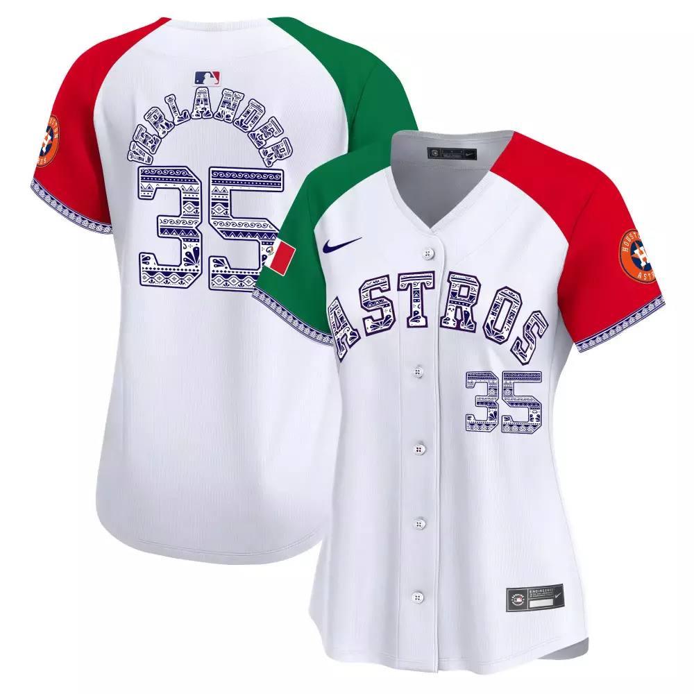 Roberto Alomar 35 Houston Astros Jersey White City Connect Women Split Custom Design