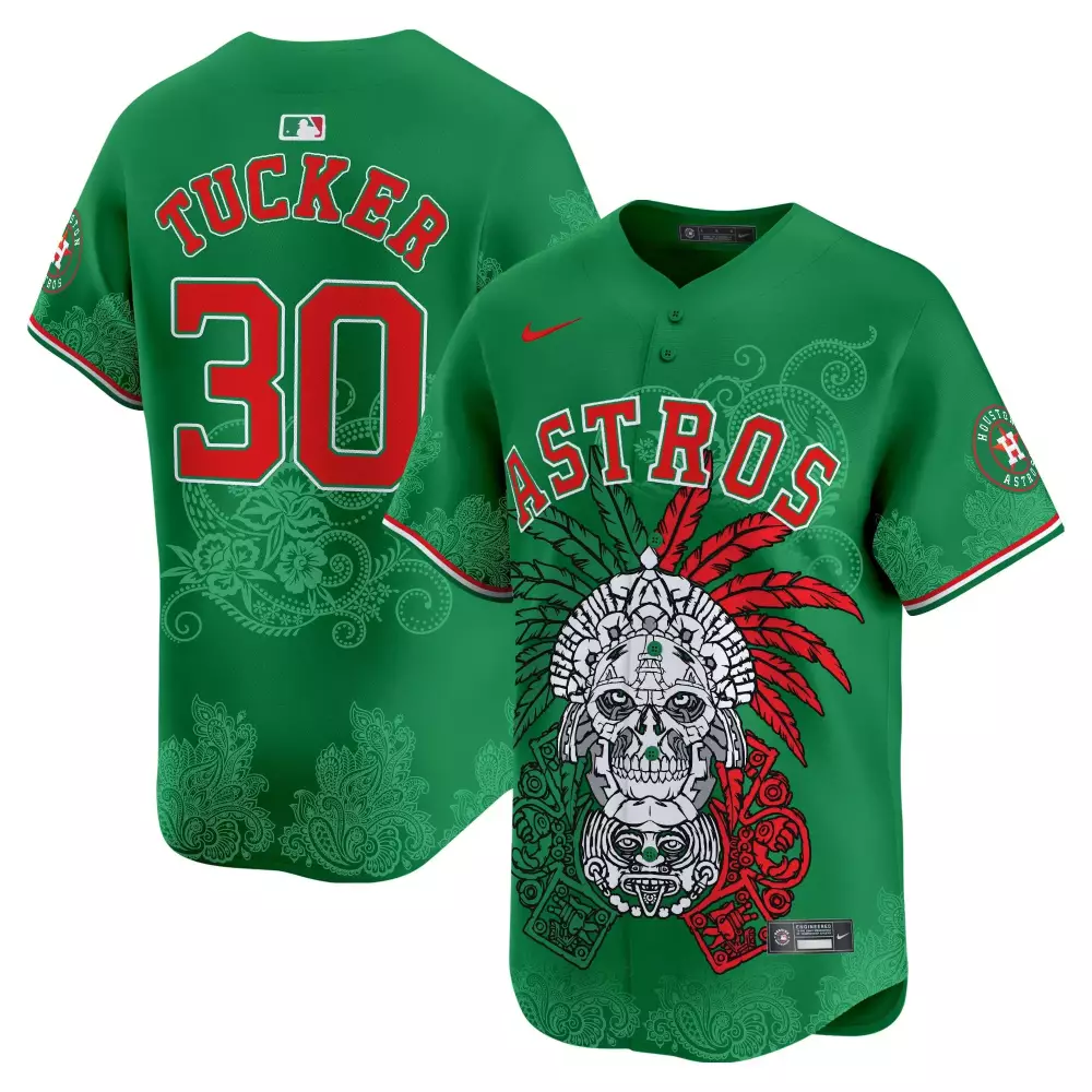 Kyle Tucker 30 Houston Astros Jersey Green City Connect Men Alternate Custom Design