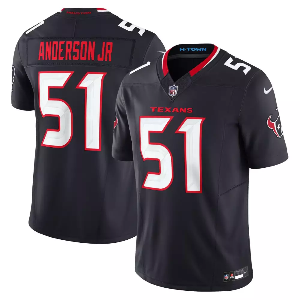 Will Anderson Jr. 51 Texans Jersey Black Men Red White Stitched