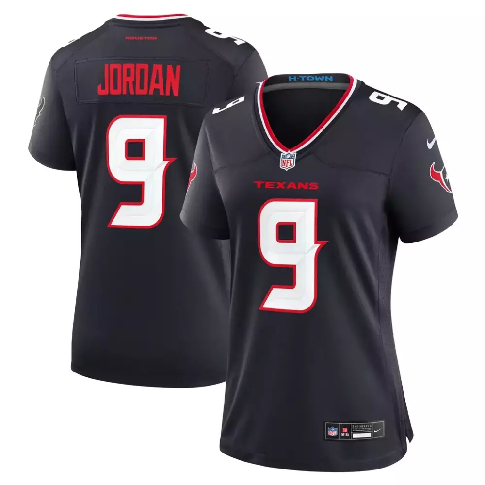Jordan 9 Texans Jersey Black Men White Red Game