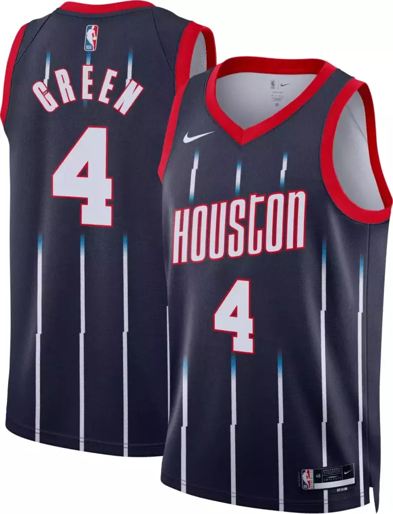 Jeff Green 4 Houston Rockets Jersey Dark Navy Men White Red Light Blue All Stitched