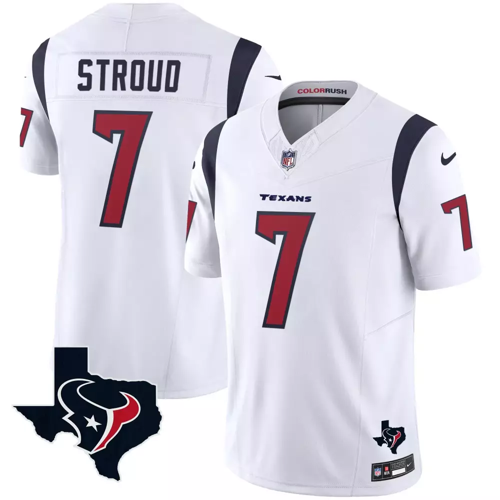 C.j. Stroud 7 Houston Texans Jersey White Color Rush Men Replica Navy Blue Red Vapor