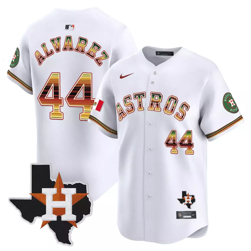 Yordan Lvarez 44 Astros Jersey White City Connect Houston Texas State 2023 Men Alternate