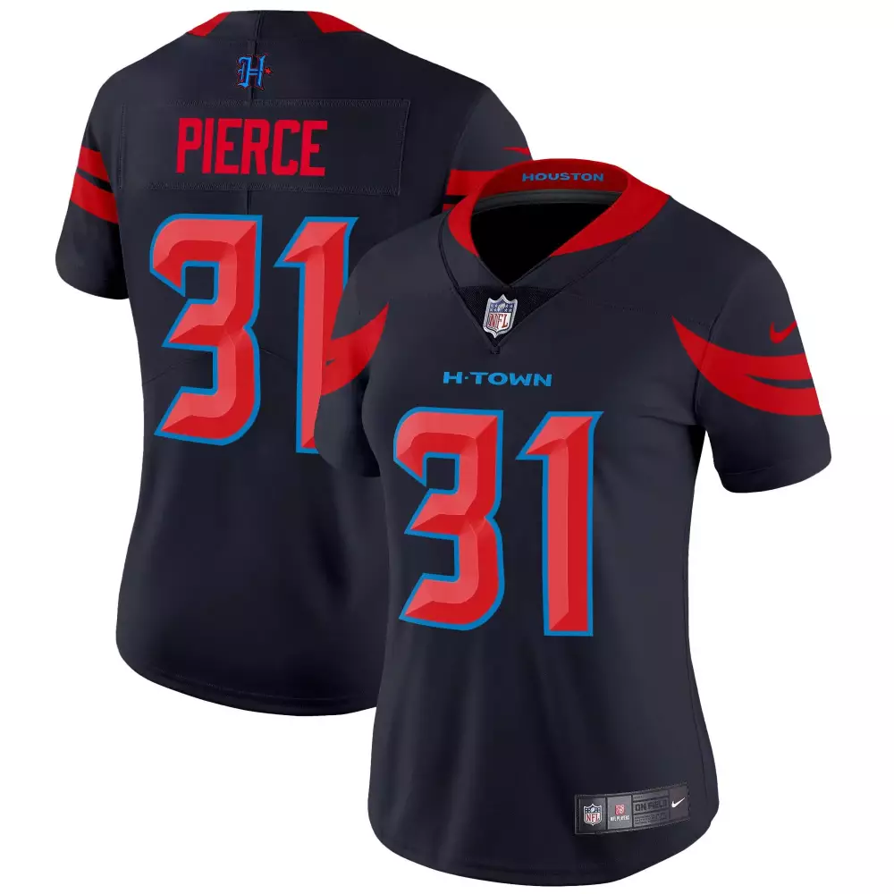 Dameon Pierce 31 Houston Texans Jersey Navy Women Alternate Red Light Blue Limited