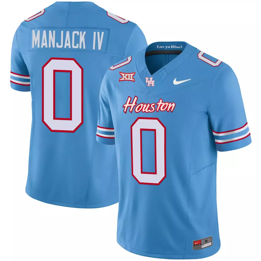 Bennett Iv Houston Jersey Light Blue Big Men White Red Vapor All Stitched