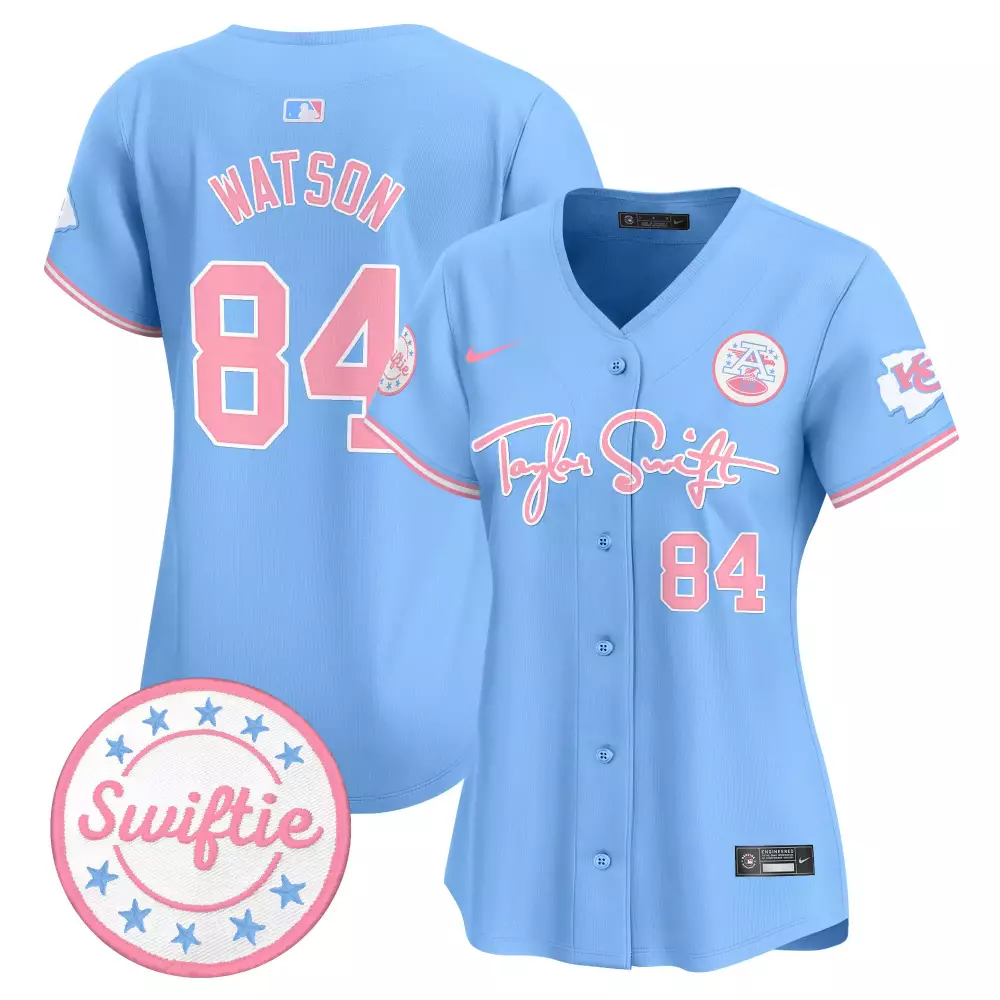 Watson 84 Kansas City Royals Jersey Light Blue Taylor Swift Swiftie Chiefs 2023 Women
