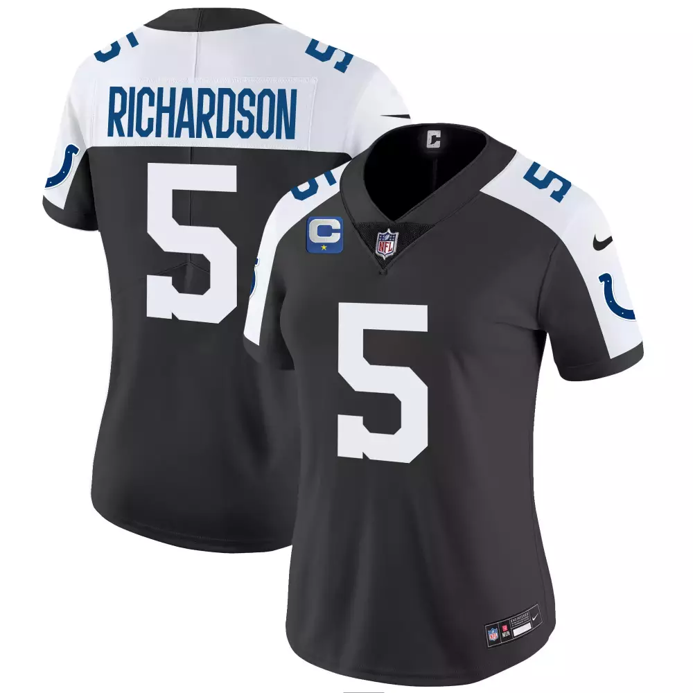 Anthony Richardson 5 Jersey Black Indianapolis Colts Men Game Alternate White Blue