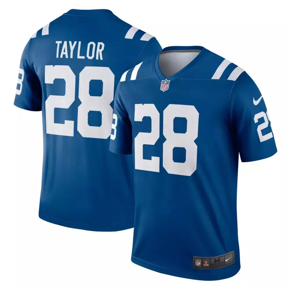 Jonathan Taylor 28 Colts Jersey Royal Blue Men NFL White