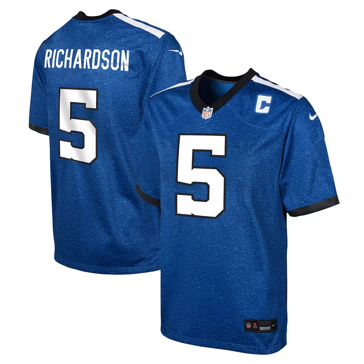 Anthony Richardson Sr. 5 Colts Jersey Blue Men Standard White Black Game