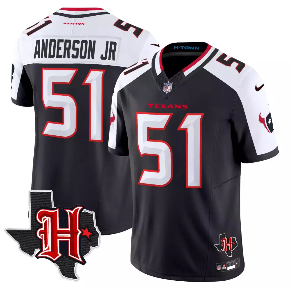 Will Anderson Jr. 51 Jersey Black Houston Texans H-town Texas Men White Red Alternate