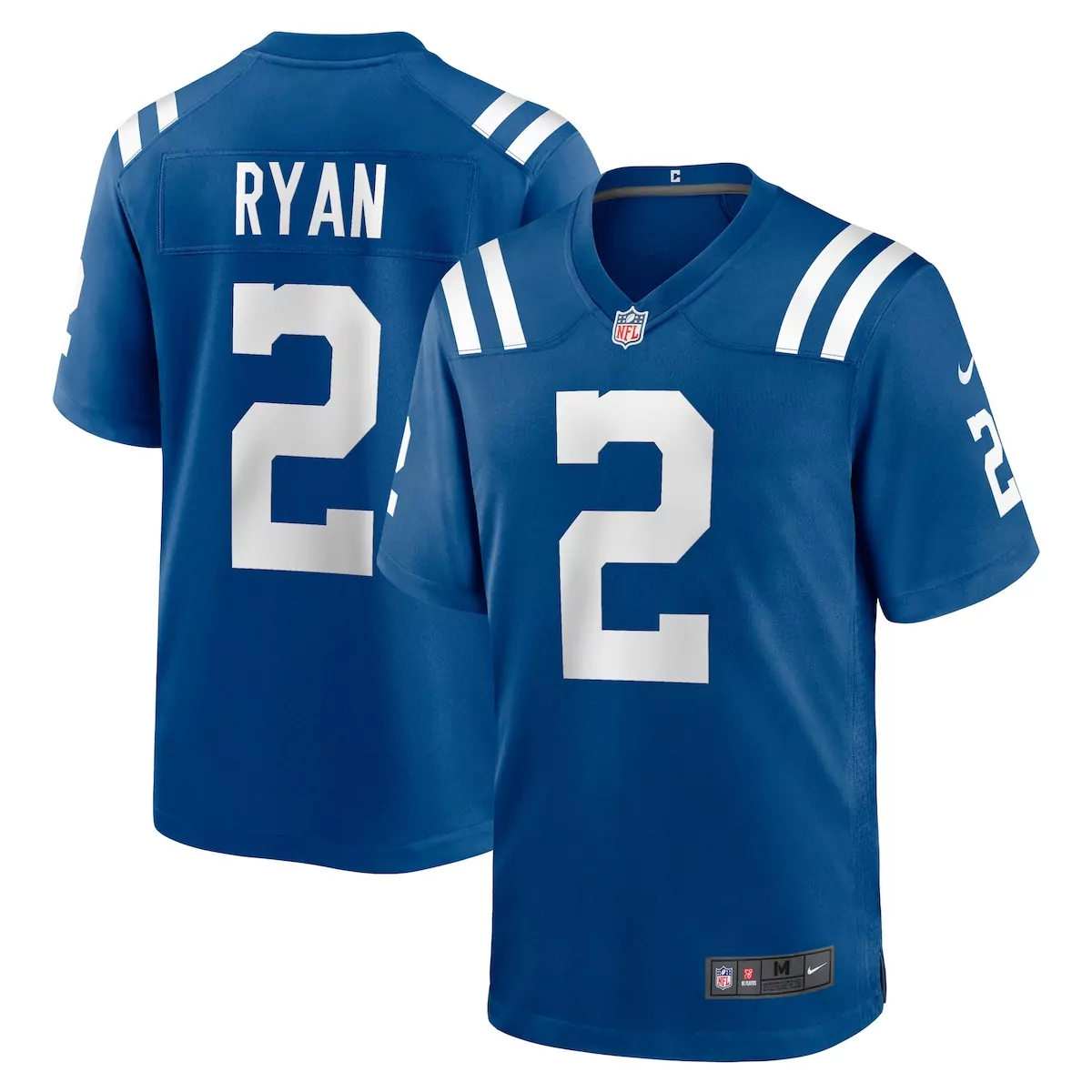 Matt Ryan 2 Indianapolis Colts Jersey Royal Blue Men NFL White Game