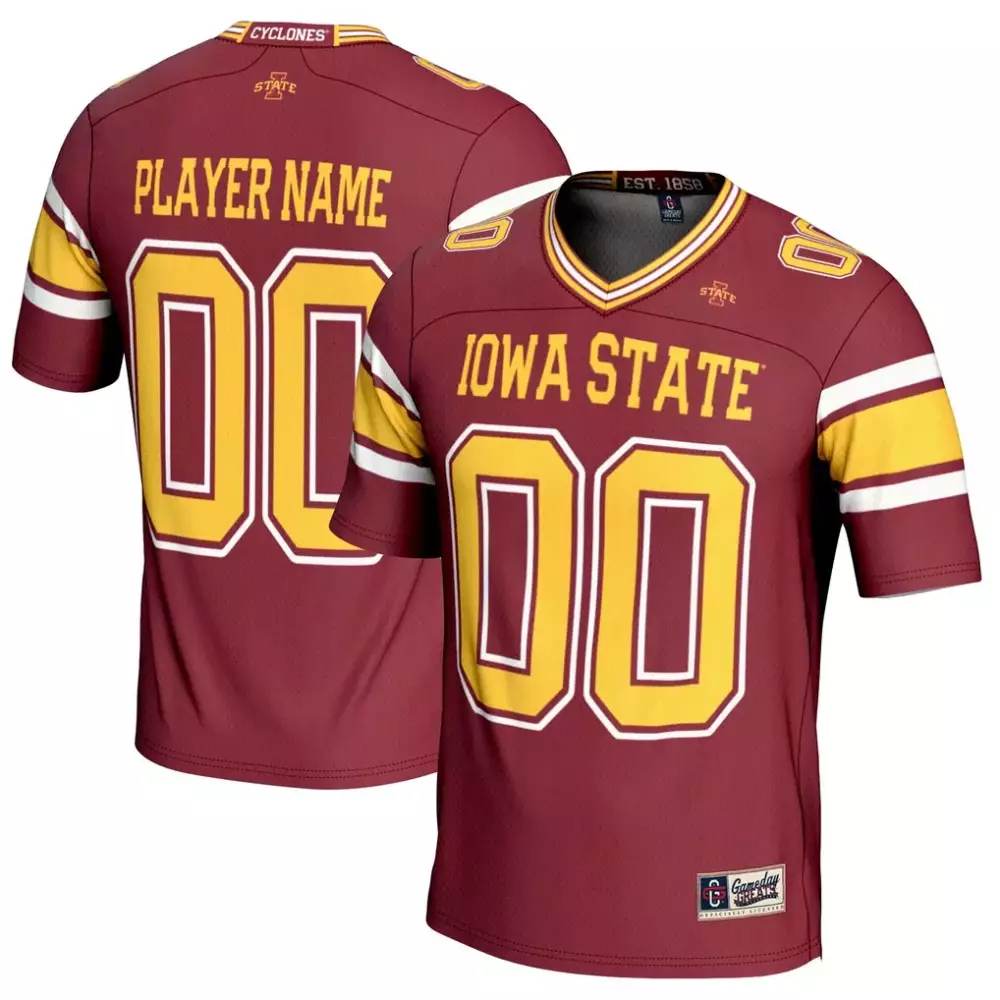 Iowa State Jersey Maroon Cyclones Gameday Threads Gold White