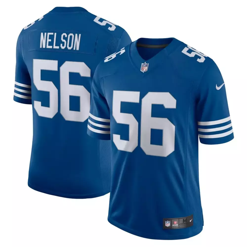 Quenton Nelson 56 Jersey Royal Blue Indianapolis Colts Men Replica White Alternate