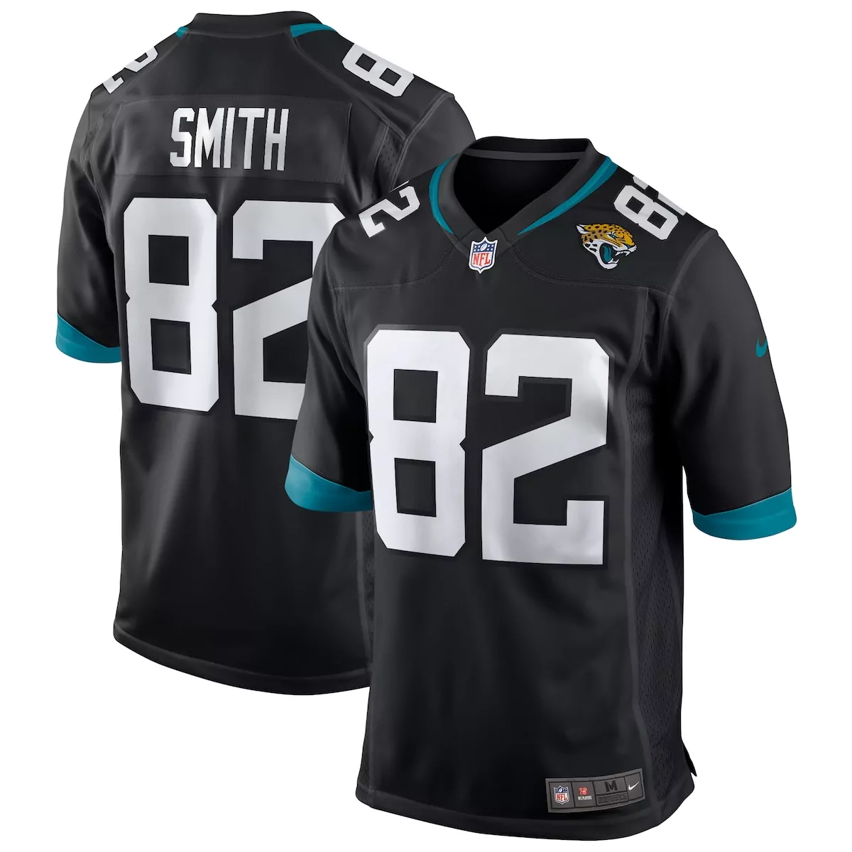 Jimmy Smith 82 Jersey Black Jacksonville Jaguars Men Replica Teal Retired Alternate