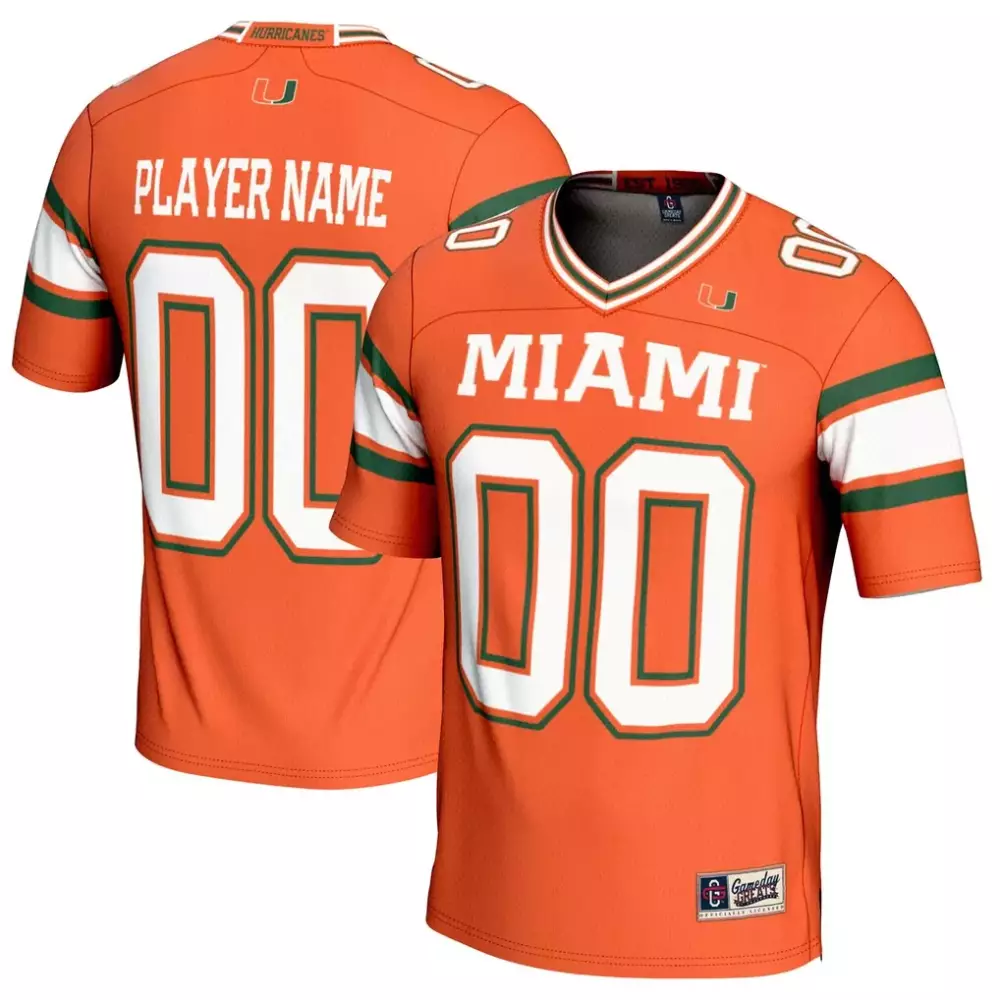 Miami Jersey Orange Men White Green Gameday