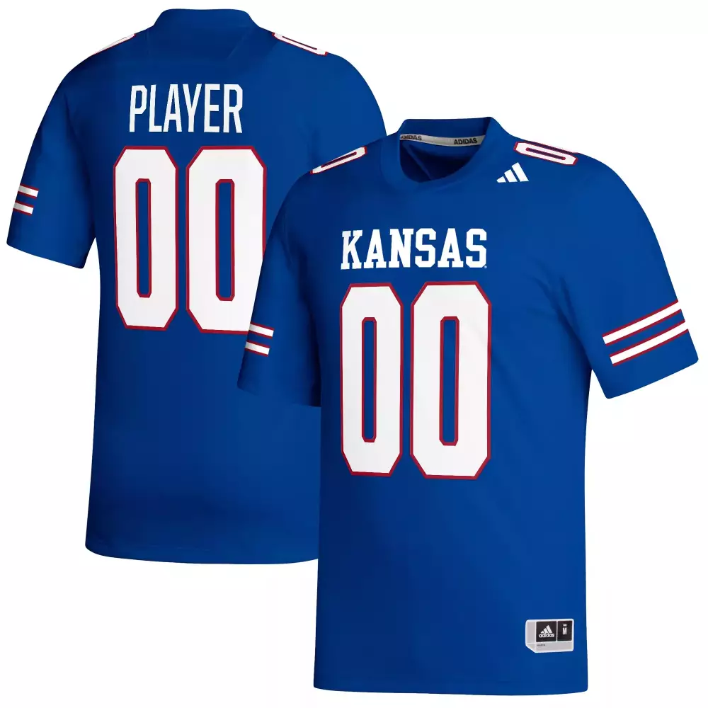 Custom Kansas Jersey Blue Men White Red All Stitched Vapor