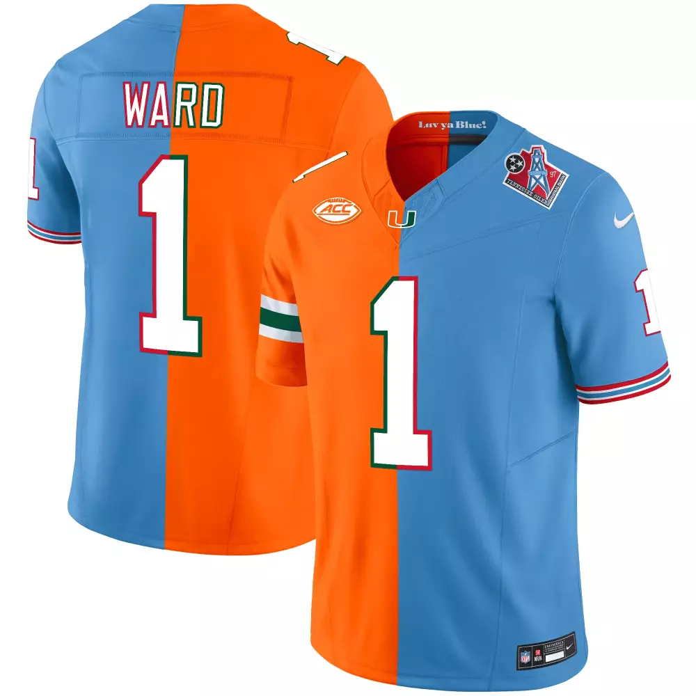 Taylor Ward 1 Jersey Light Blue Ncaa Tennessee Volunteers Luv Ya Blue! 2023 Men Split