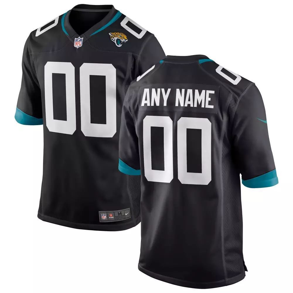 Jacksonville Jaguars Jersey Black Teal White All Stitched Vapor