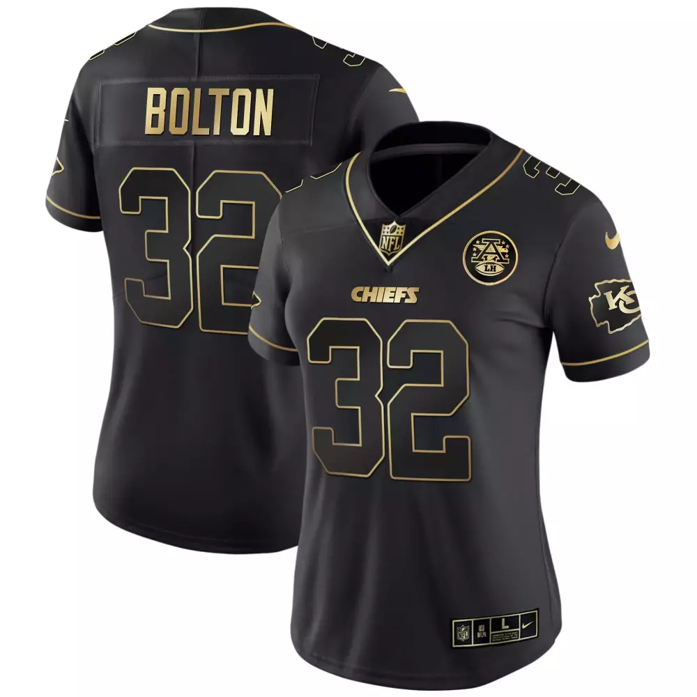 Nick Bolton 32 Chiefs Jersey Black Super Bowl Lvii Champions Lh Men Gold All Stitched