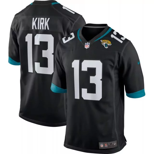 Christian Kirk 13 Jaguars Jersey Black Men Replica Teal White All Stitched