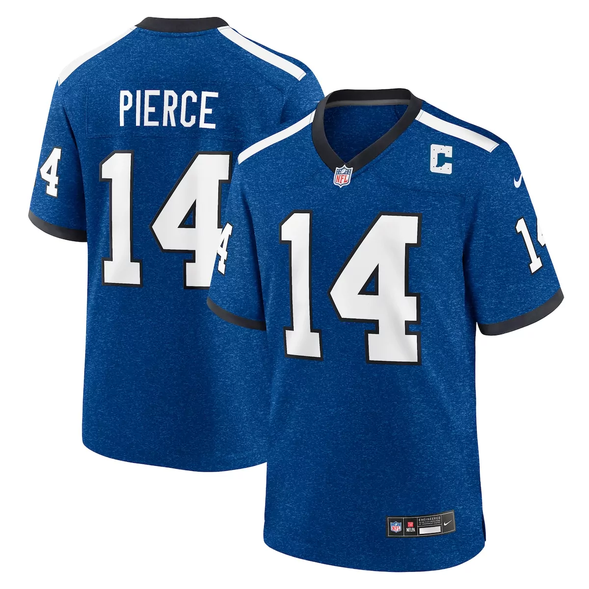 Alec Pierce 14 Indianapolis Colts Jersey Royal Blue Nflpa Men Game White Black Alternate