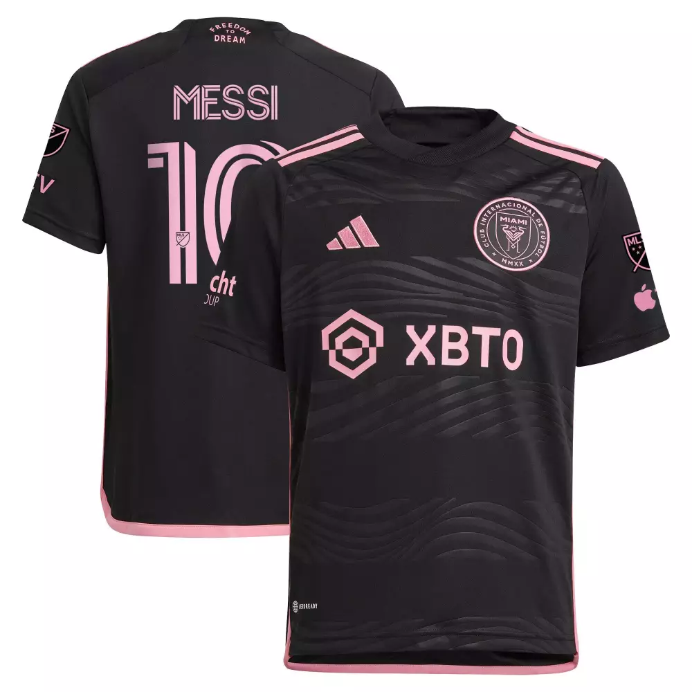 Messi Inter 10 Miami Cf Jersey Black Mls Apple Men Pink All Stitched Vapor