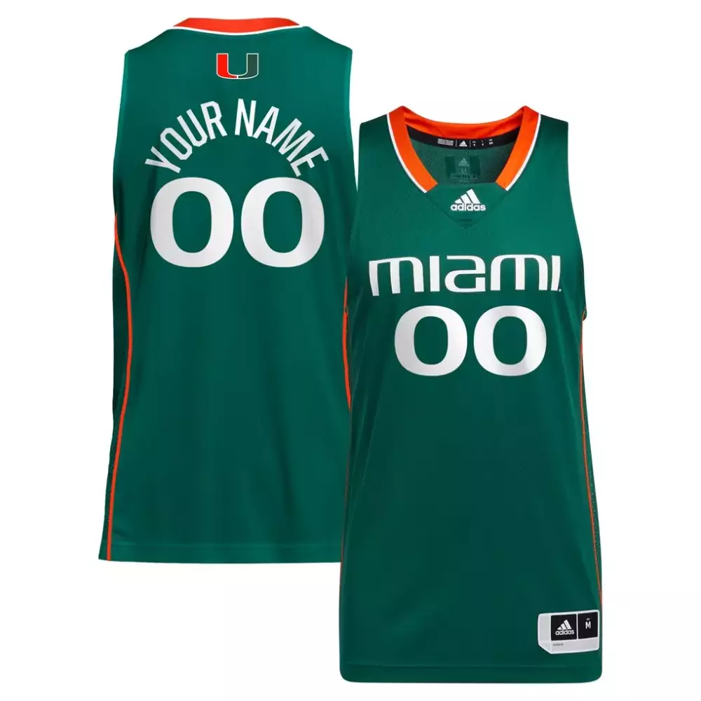 Custom Miami Jersey Green Orange Unisex Alternate