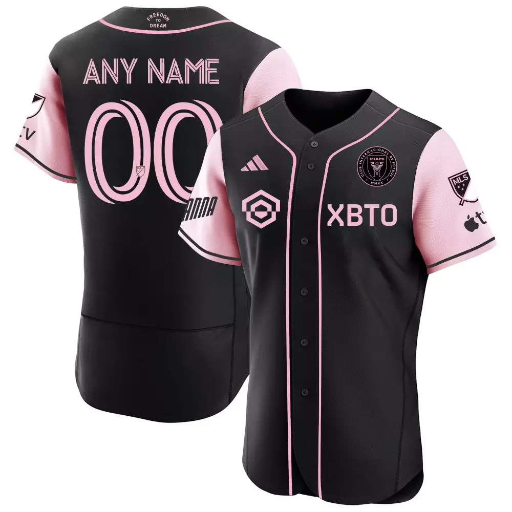 Inter Miami Cf Jersey Black Xxxx Mls Apple Pink All Stitched Custom