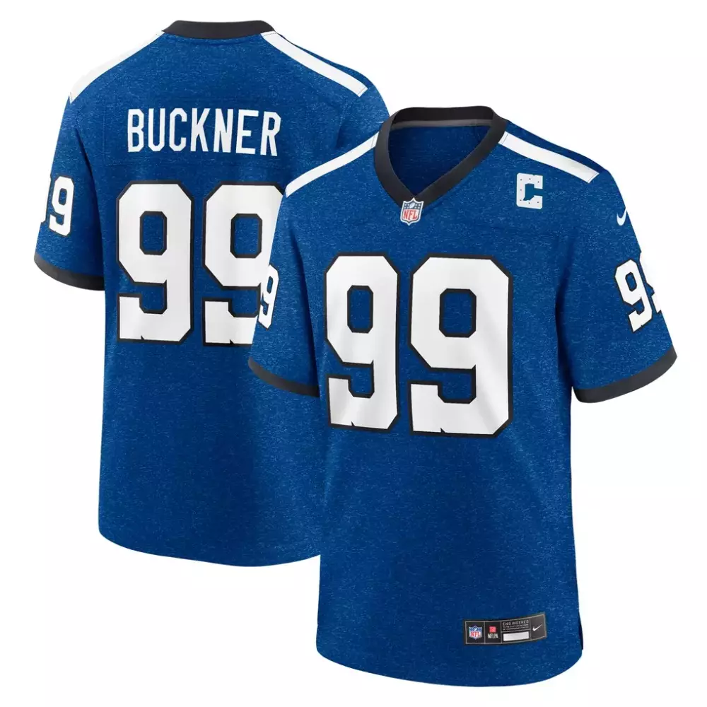 Deforest Buckner 99 Jersey Blue New York Giants Men Game White Black Alternate