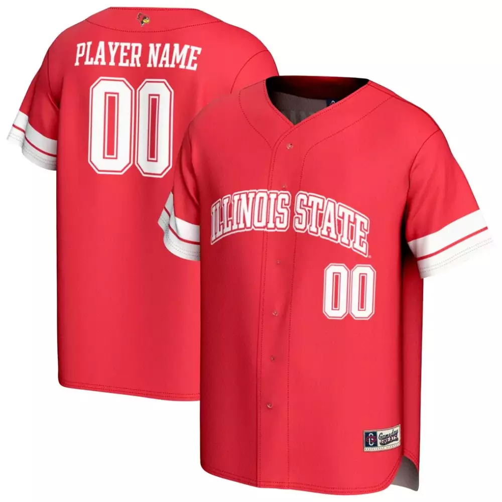 Illinois State Jersey Red White Gameday Unisex