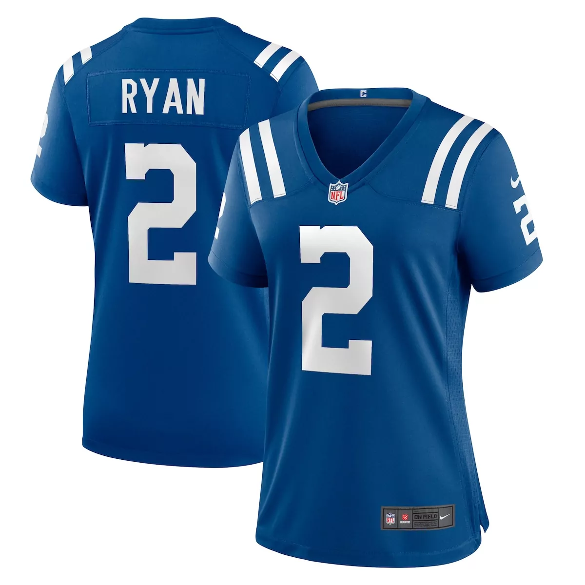 Matt Ryan 2 Colts Jersey Royal Blue Women NFL White