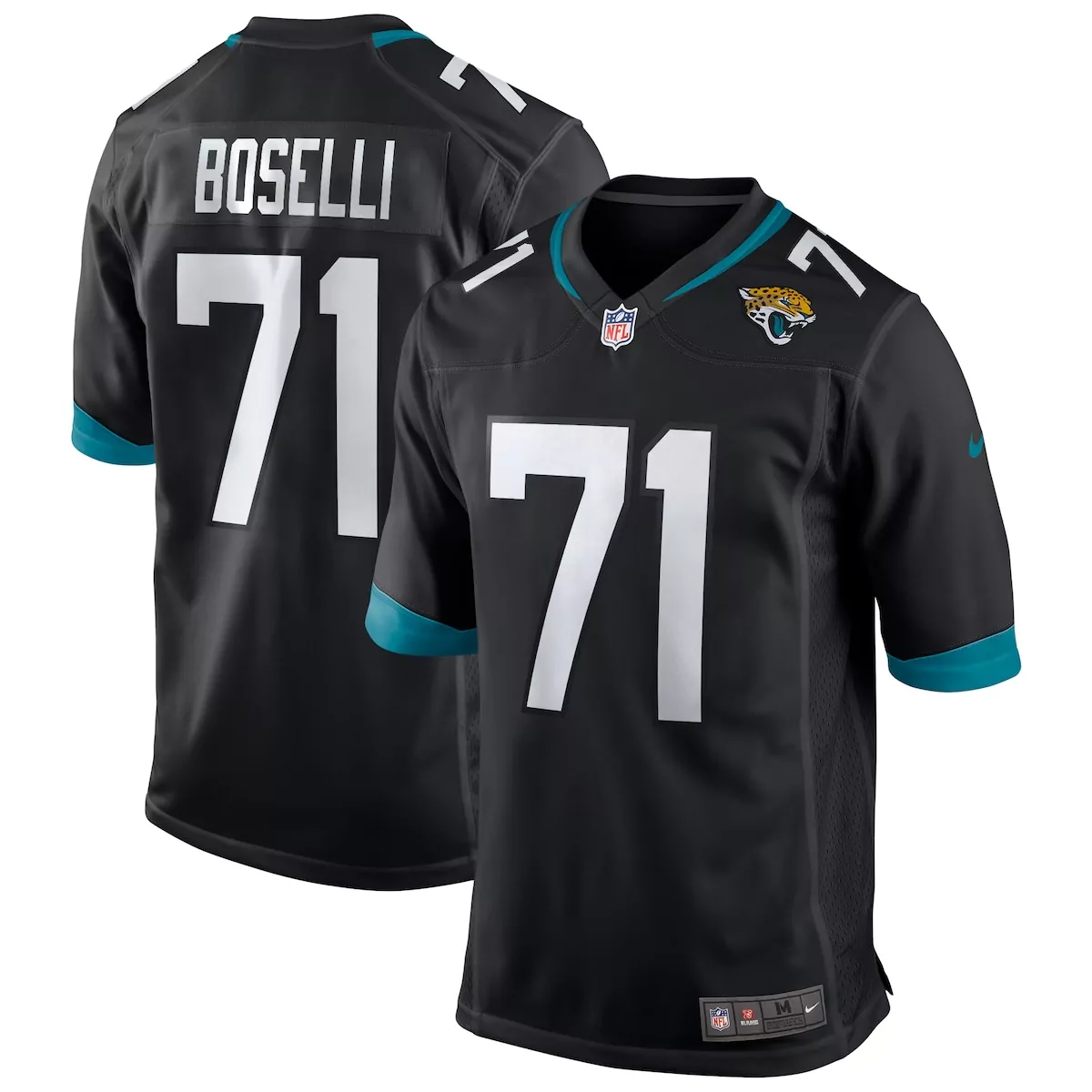 Tony Boselli 71 Jersey Black Jacksonville Jaguars Men Teal White Retired Alternate