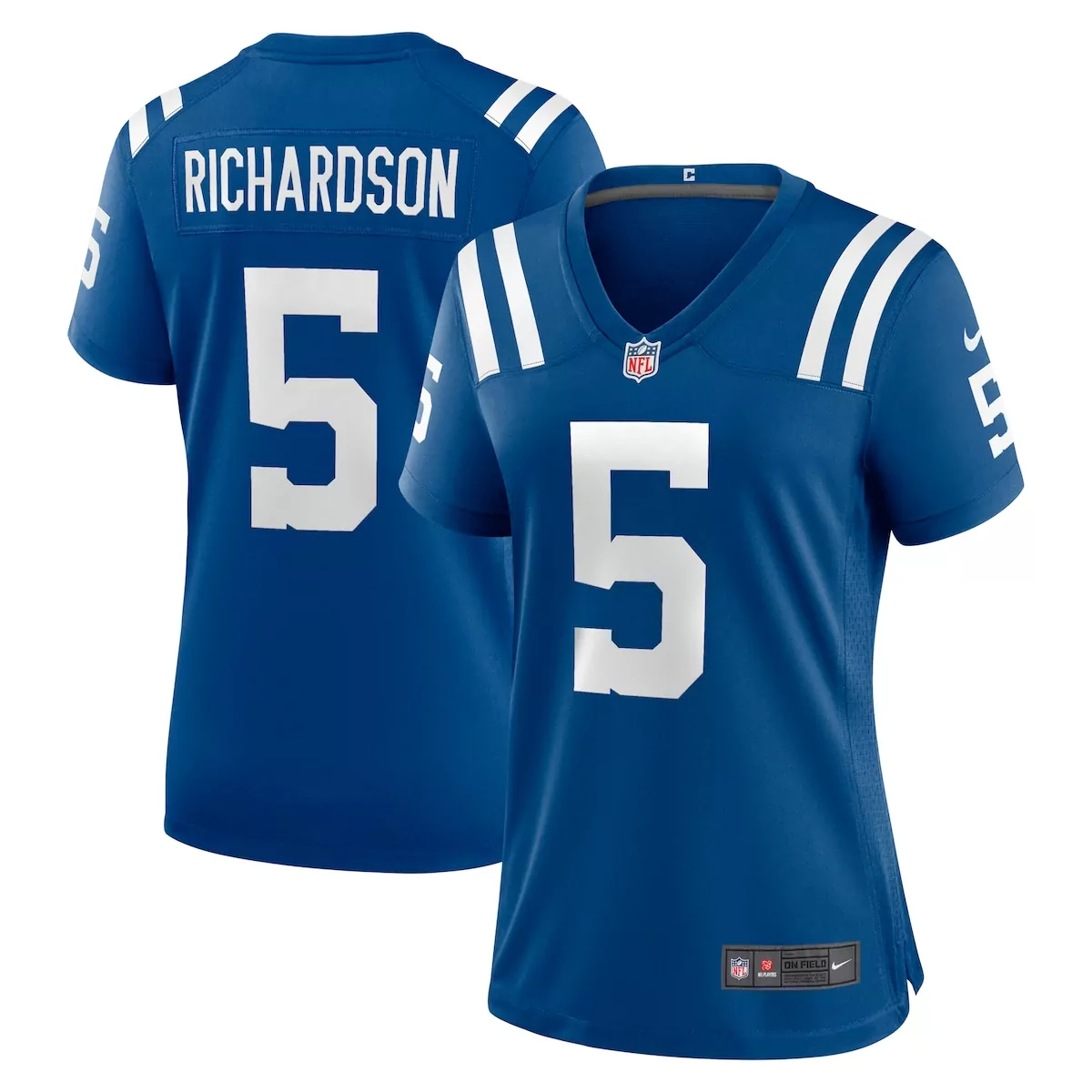Anthony Richardson Sr. 5 Jersey Blue Indianapolis Colts Women Replica White Game