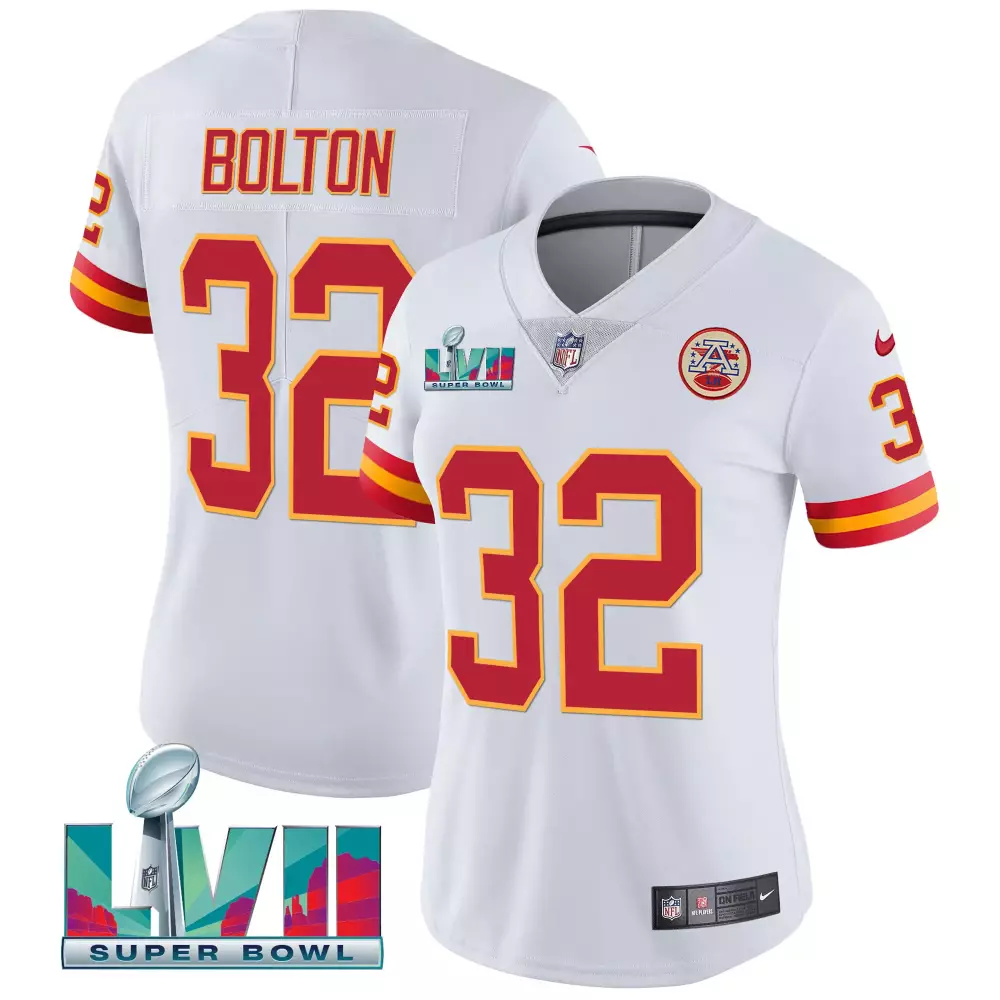 Nick Bolton 32 Kansas City Chiefs Jersey White Super Bowl Lvii 2022 Women Authentic
