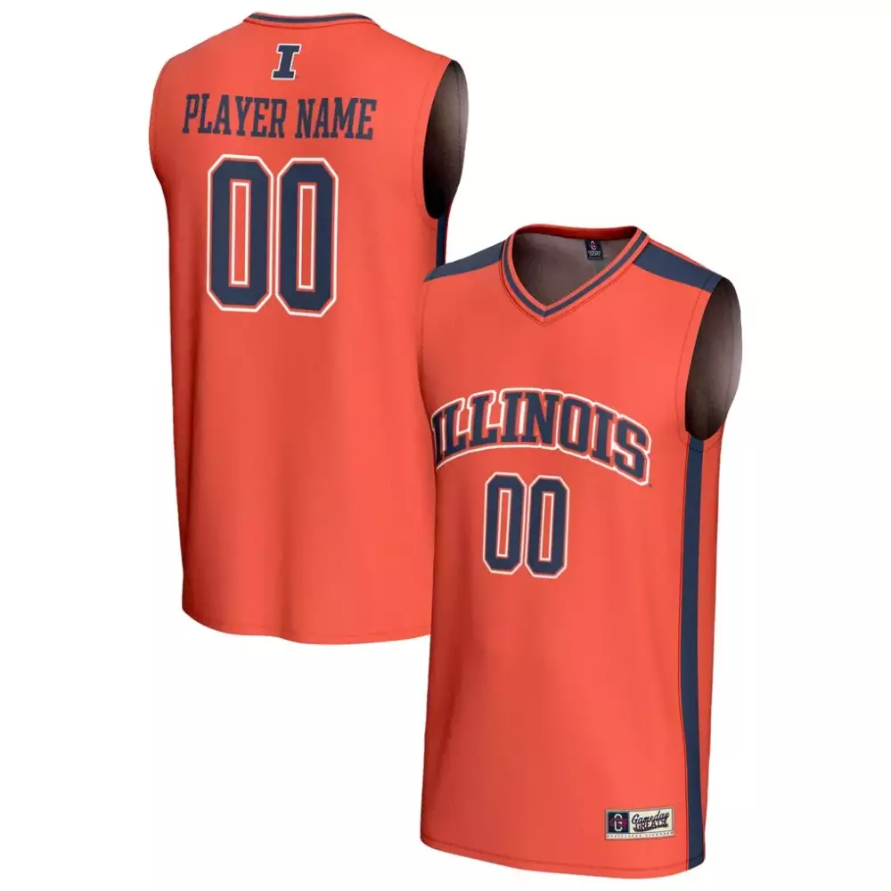 Illinois Jersey Orange Men Navy Gameday Fashion