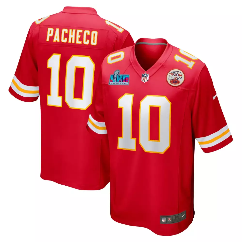 Isiah Pacheco 10 Chiefs Jersey Red Super Bowl Lvii Men Authentic White Yellow All