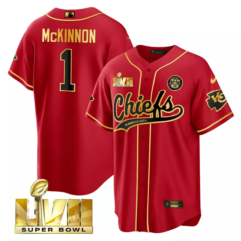 Mckinnon Lvii 1 Jersey Red Super Bowl Champions Kansas City Chiefs Liv Men Gold Black
