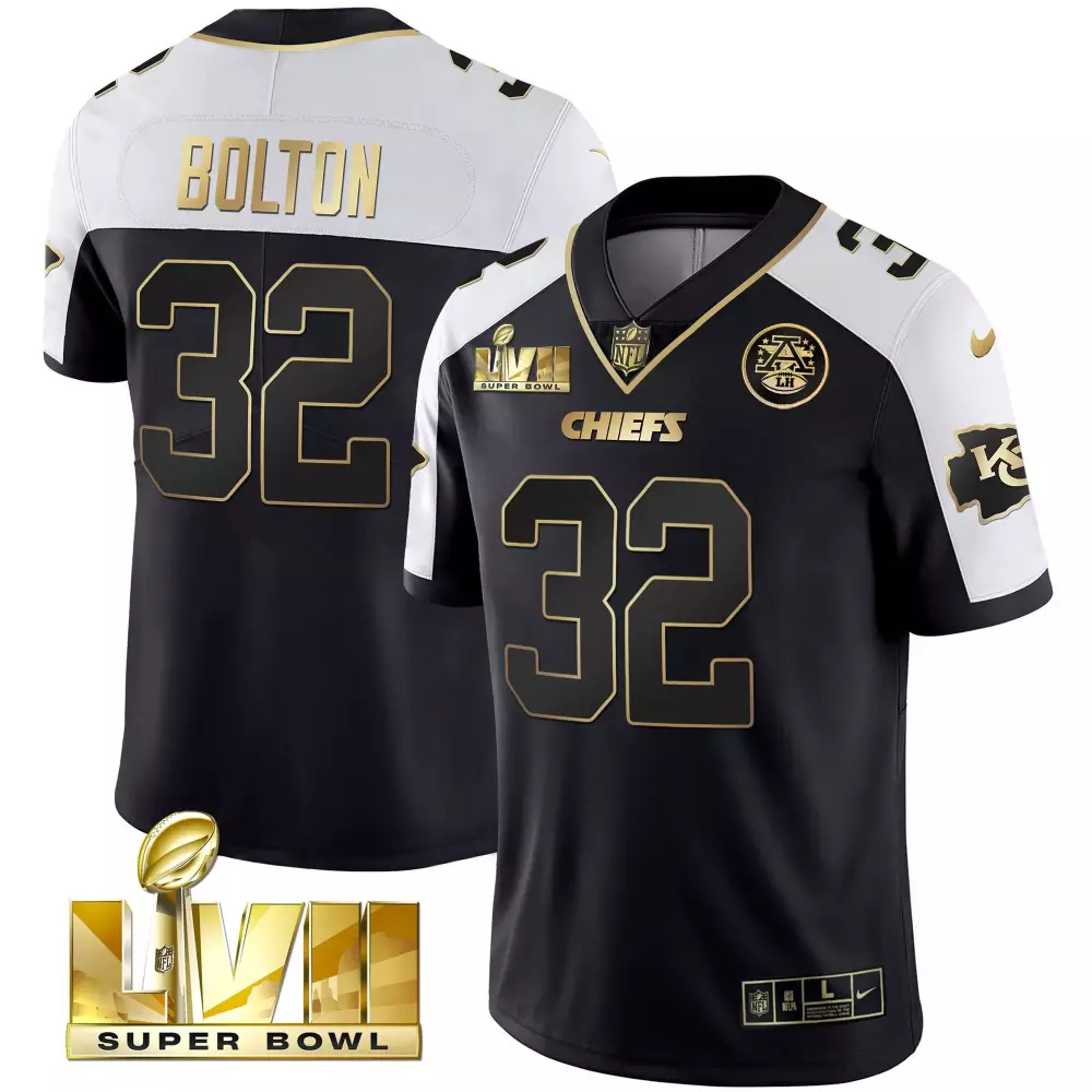Nick Bolton 32 Chiefs Jersey Black Super Bowl Liv Champions Men Player Alternate