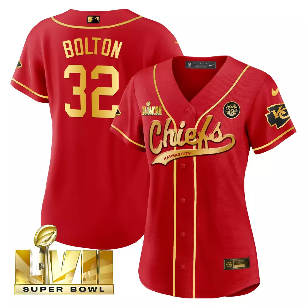 Bolton Lvii 32 Kansas City Chiefs Jersey Red Super Bowl Men Gold All Stitched Vapor