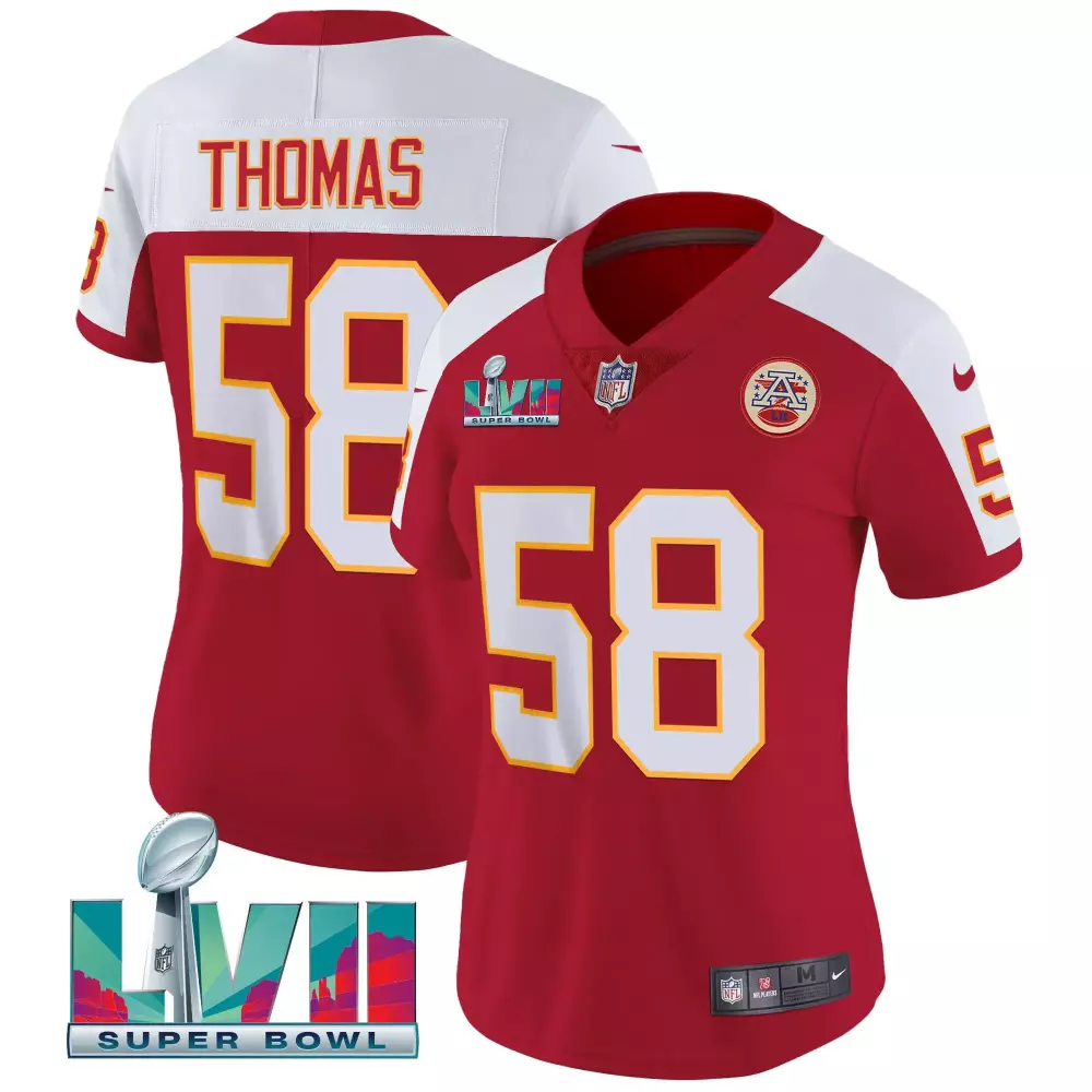 Derrick Thomas 58 Jersey Red Super Bowl Lvii Kansas City Chiefs 2022 Men Player White