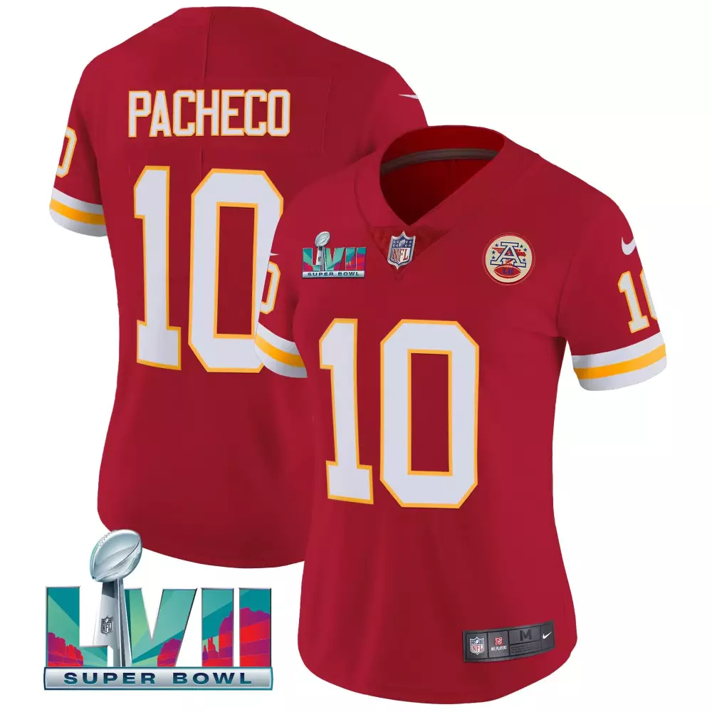 Isiah Pacheco 10 Jersey Red Super Bowl Lvii Kansas City Chiefs 2022 Men Replica White