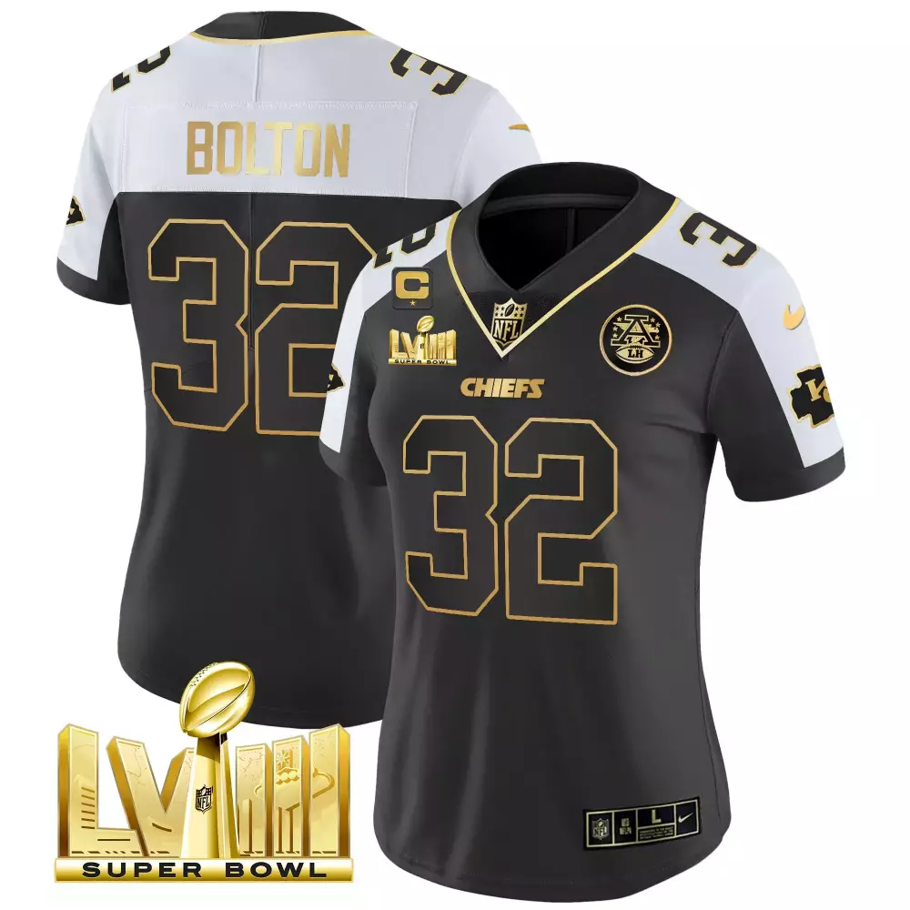Nick Bolton 32 Chiefs Jersey Black Super Bowl Lvii 2023 Women Standard Alternate