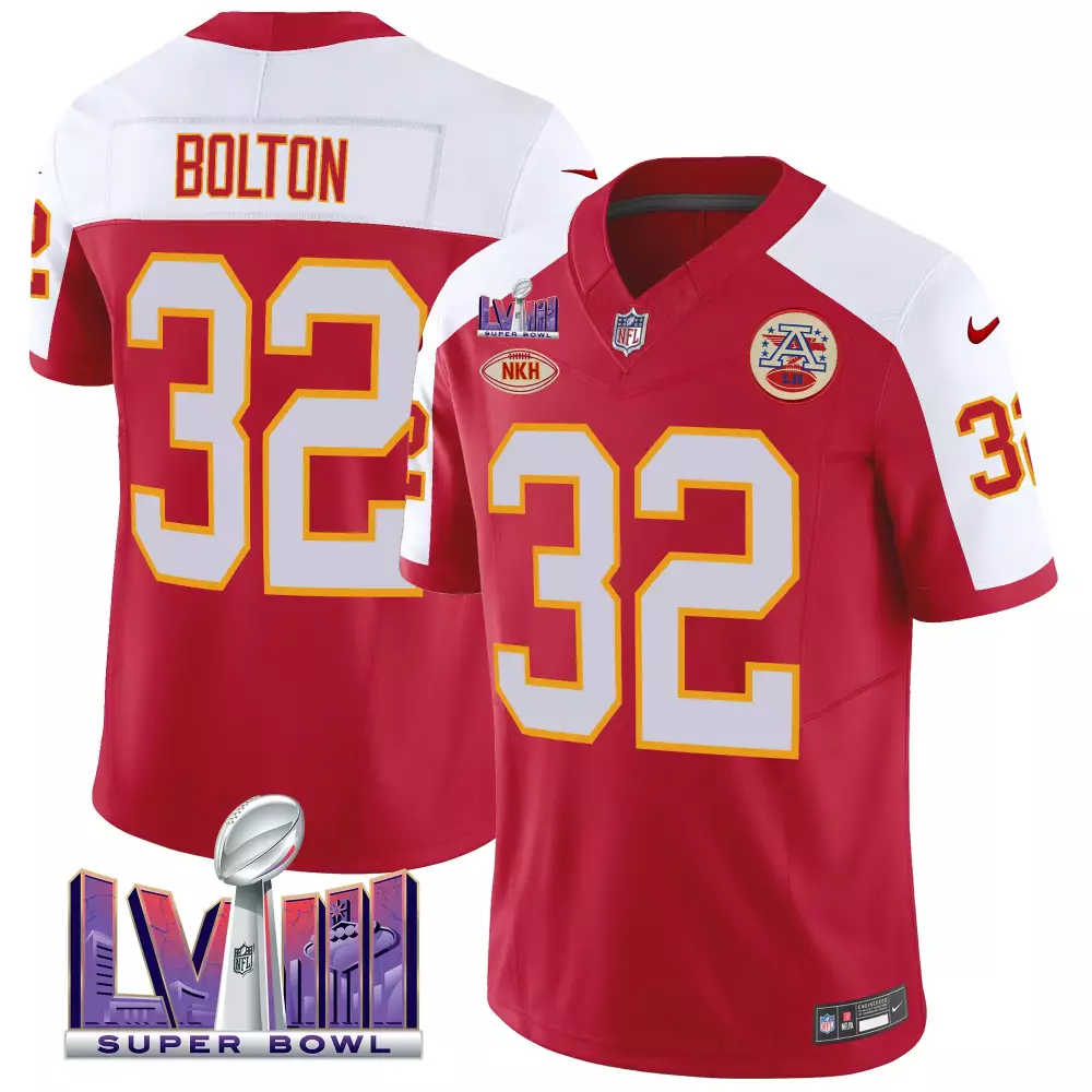 Nick Bolton 32 Kansas City Chiefs Jersey Red Super Bowl Lvii Champions Nkh Men Game