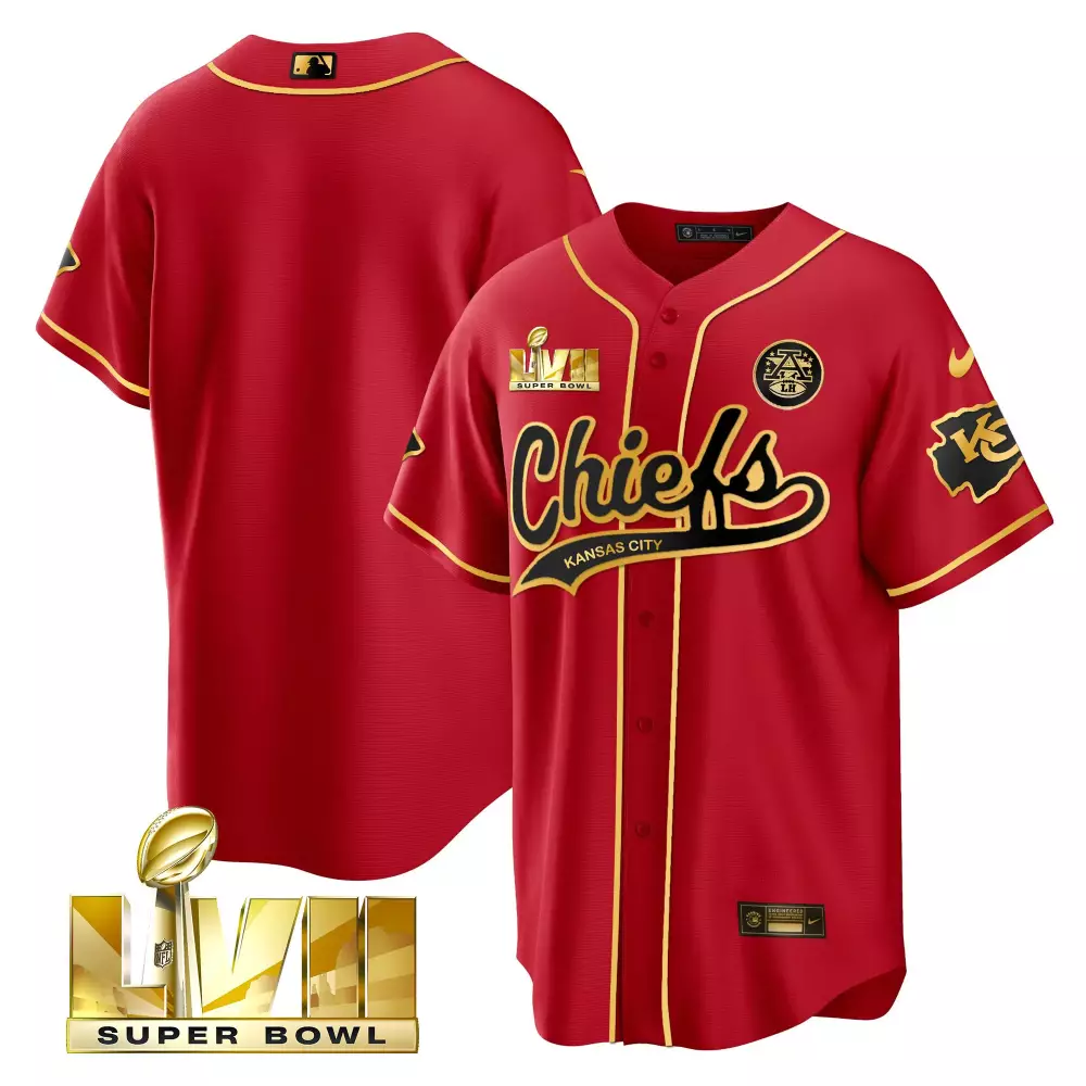 Lvii Kansas City Chiefs Jersey Red Super Bowl Lviii Champions 2024 Men Gold Black