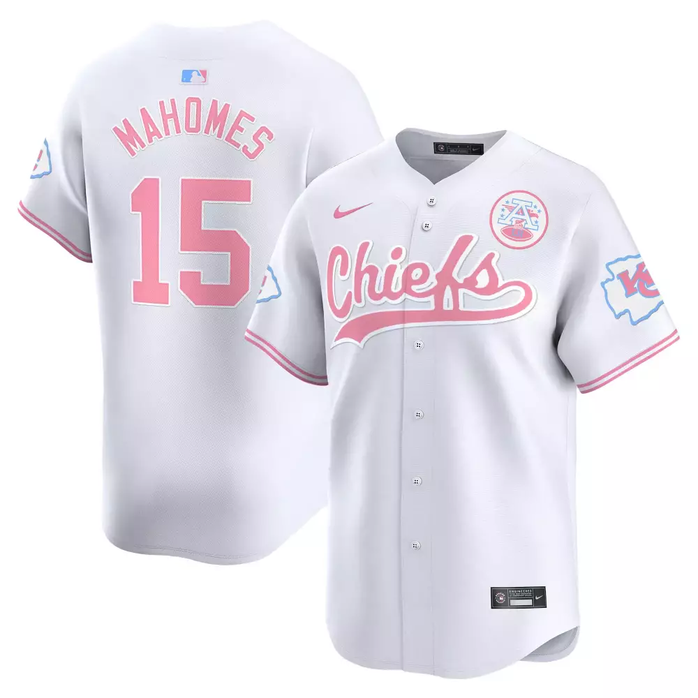 Patrick Mahomes 15 Jersey White Kansas City Chiefs Kc Circular Stars Men Alternate