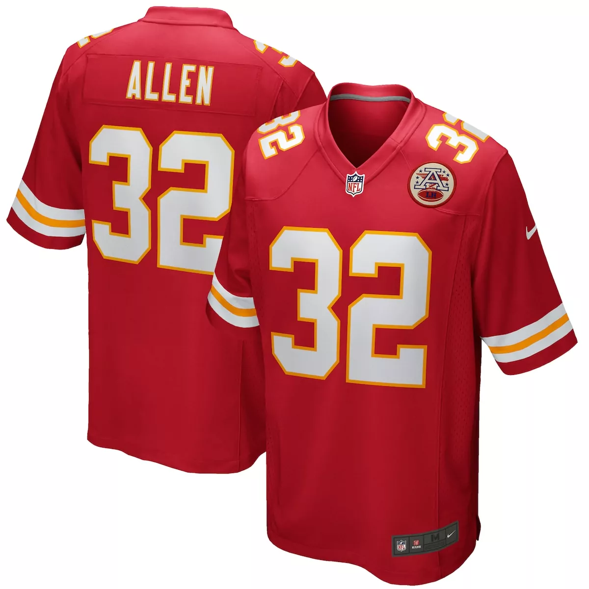 Marcus Allen 32 Jersey Red Kansas City Chiefs Afl 50th Anniversary Men Replica White