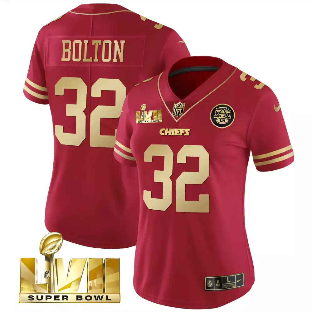 Bolton Lvii 32 Chiefs Jersey Red Super Bowl Men Game Gold All Stitched Vapor