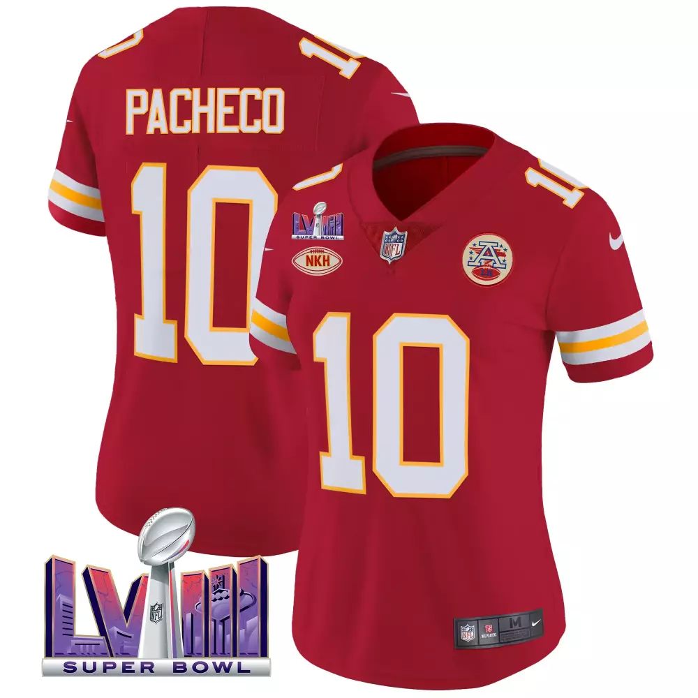 Isiah Pacheco 10 Jersey Red Super Bowl Lvii Champions Kansas City Chiefs Nkh 2023