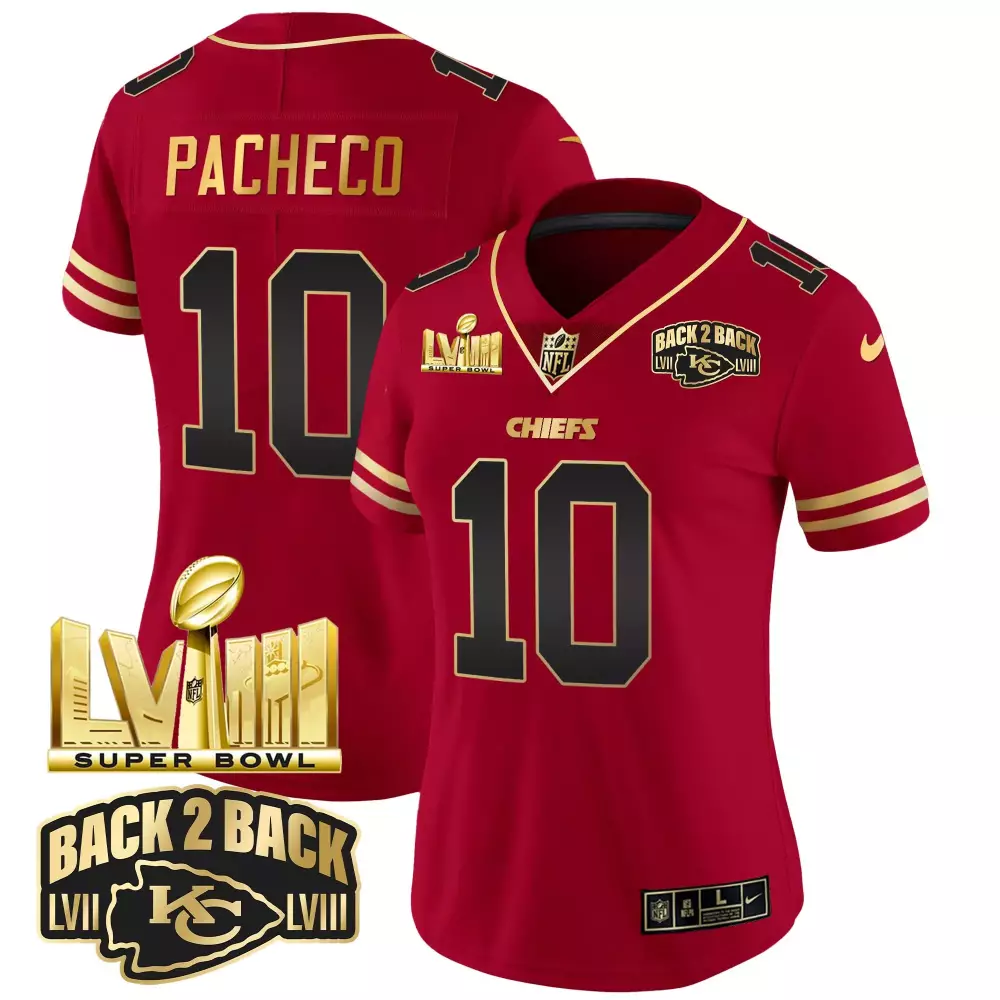 Isiah Pacheco 10 Chiefs Jersey Red Super Bowl Champions Lviii Lvii 2023 Men Alternate