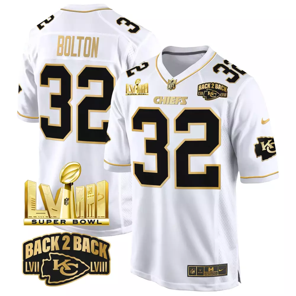 Nick Bolton 32 Chiefs Jersey White Super Bowl Champions Lvii Lviii Men Player Black